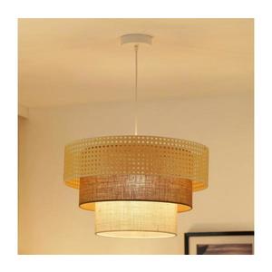 Brilagi - Luster na lanku CEDAR LUNETA 1xE27/15W/230V pr. 45 ratan/hnedá/krémová 607902 vyobraziť