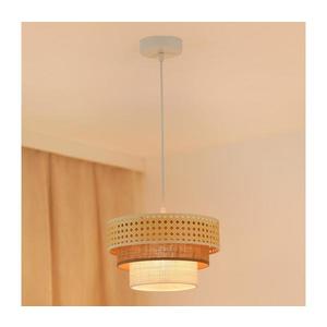 Brilagi - Luster na lanku CEDAR LUNETA 1xE27/15W/230V pr. 25 ratan/hnedá/krémová 607957 vyobraziť