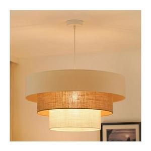 Brilagi -Luster na lanku DENVER LUNETA 1xE27/15W/230V pr. 60 béžová/hnedá/krémová 608015 vyobraziť