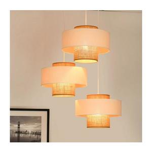 Brilagi - Luster na lanku DALLAS 3xE27/15W/230V hnedá/krémová/biela 608794 vyobraziť