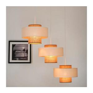 Brilagi - Luster na lanku DALLAS 3xE27/15W/230V hnedá/krémová/biela 608800 vyobraziť