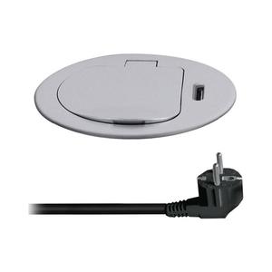 PP122C-PD20-Zásuvkový stĺpik na dosku stola 1x230V + USB-C PD strieborná PP122C-PD20 vyobraziť