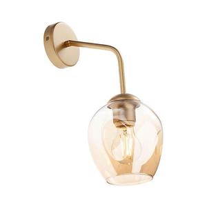 Redo 01-2617 - Nástenná lampa PIERCE 1xE27/42W/230V zlatá/dymová 01-2617 vyobraziť