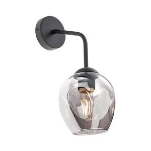 Redo 01-2618 - Nástenná lampa PIERCE 1xE27/42W/230V čierna/dymová 01-2618 vyobraziť