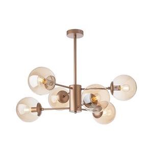 Redo 01-2943 - Luster na tyči MUNDI 6xE14/28W/230V meď 01-2943 vyobraziť