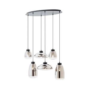 Redo 01-3212 - Luster na lanku LUKE 6xE27/42W/230V čierna 01-3212 vyobraziť