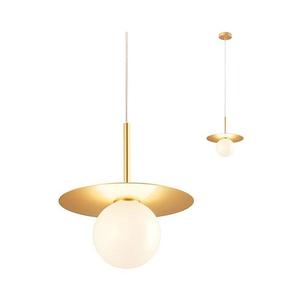 Redo 01-2727 - Luster na lanku PLATO 1xG9/10W/230V pr. 20 cm zlatá 01-2727 vyobraziť