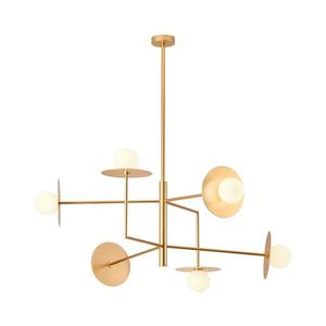 Redo 01-2733 - Luster na tyči PLATO 6xG9/10W/230V zlatá 01-2733 vyobraziť