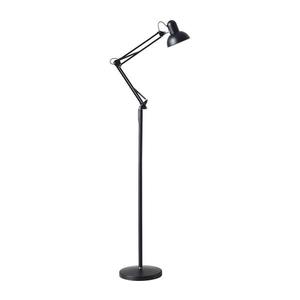 Flexibilná stojacia lampa AURIQ 1xE27/60W/230V 184 cm čierna KLLATCZ vyobraziť