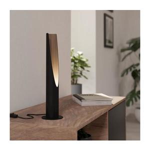 Eglo 901734 - LED Stolná lampa BARBOTTO 1xGU10/4, 5W/230V 3000K čierna/hnedá 901734 vyobraziť
