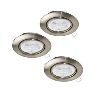 Eglo 901757 - SADA 3x LED Podhľadové svietidlo FAVAZZINA 1xGU10/4W/230V chróm 901757 vyobraziť