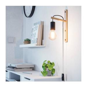 Eglo 44013 - Nástenné svietidlo POCKLEY 1xE27/10W/230V hnedá/čierna 44013 vyobraziť