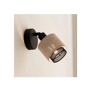 Eglo 43656 - Nástenné bodové svietidlo ROSLEY 1xE14/40W/230V čierna/béžová 43656 vyobraziť