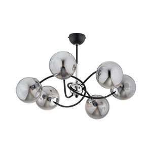 Luster na tyči AURORA 6xE14/10W/230V čierna/chróm 63297 vyobraziť