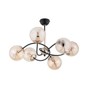 Luster na tyči AURORA 6xE14/10W/230V čierna/zlatá 63296 vyobraziť