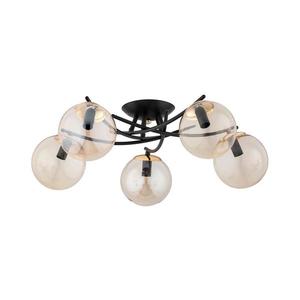 Prisadený luster SAVI 5xE14/10W/230V čierna/zlatá 63259 vyobraziť