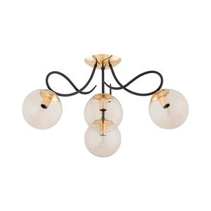 Prisadený luster OXA 4xE14/10W/230V zlatá/čierna 63214 vyobraziť