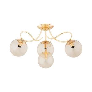 Prisadený luster OXA 4xE14/10W/230V zlatá 63213 vyobraziť