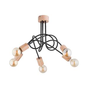 Prisadený luster TANGO 5xE27/15W/230V hnedá/čierna 27435 vyobraziť