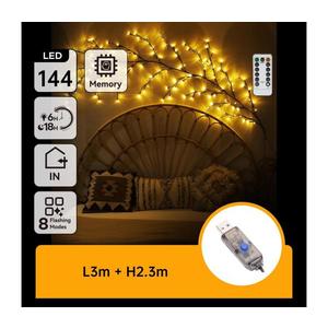 B.V. - LED Nástenná dekorácia 144xLED/5W/5V teplá biela B10303Y20 vyobraziť