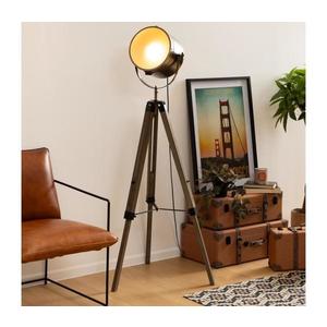 Atmosphera - Stojacia lampa EBOR 1xE27/25W/230V borovica/mosadz 136707 vyobraziť