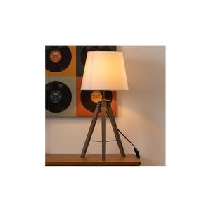 Atmosphera - Stolná lampa RUNO 1xE27/25W/230V drevo/biela 136663A vyobraziť