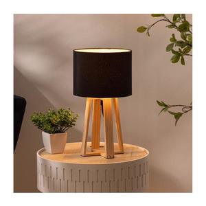 Atmosphera - Stolná lampa MOLU 1xE27/25W/230V borovica/čierna 161500E vyobraziť