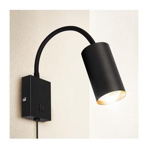 Brilagi - Flexibilná nástenná lampa SELE 1xGU10/30W/230V čierna/zlatá WO-W8-OEM vyobraziť