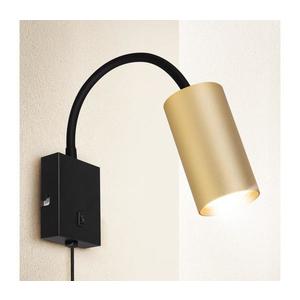 Brilagi - Flexibilná nástenná lampa SELE 1xGU10/30W/230V čierna/zlatá WO-W9-OEM vyobraziť