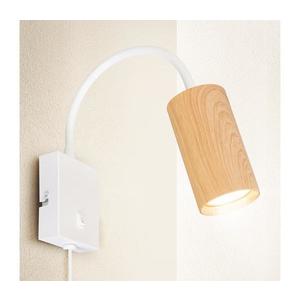 Brilagi - Flexibilná nástenná lampa SELE 1xGU10/30W/230V biela/dekor duba WO-W11-OEM vyobraziť