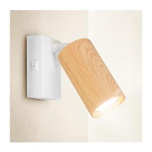 Brilagi - Nástenné bodové svietidlo SELE 1xGU10/30W/230V biela/dekor duba WO-Z0-B-OEM vyobraziť