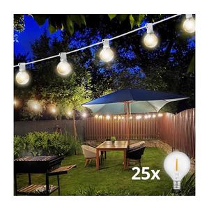 Brilagi - LED Vonkajšia dekoračná reťaz GIRLANDA 25xE12 20m biela IP44 teplá biela WO794-W-OEM1 vyobraziť