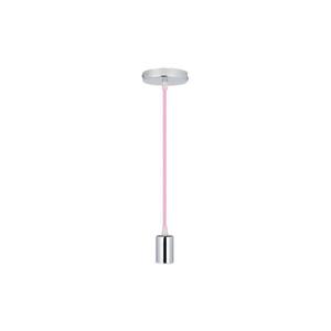 Napájací kábel 1xE27/60W/230V svetloružová/lesklý chróm 3789 vyobraziť