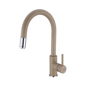 ALVEUS 1129020 - Drezová batéria s vyťahovacou sprškou DELOS 38 cm granit/béžová 1129020 vyobraziť