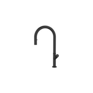 ALVEUS 1150908 - Drezová batéria s vyťahovacou sprškou SWAN 44, 9 cm čierna 1150908 vyobraziť