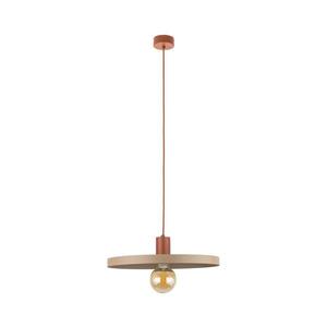 Luster na lanku SILA 1xE27/15W/230V pr. 40 cm béžová/tehlová 10955 vyobraziť