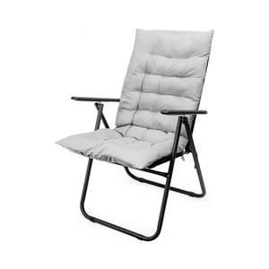 Skladacia kempingová stolička s matracom čierna/šedá PCC1047 + PCM1047 vyobraziť