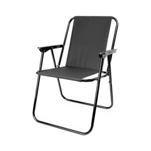 Skladacia kempingová stolička čierna PCC057B vyobraziť