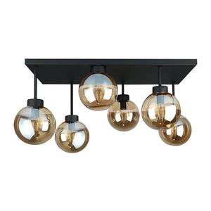 Keter Lighting Prisadený luster DEA 6xE14/60W/230V čierna/dymová béžová 2903 vyobraziť