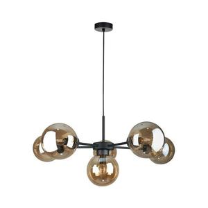 Keter Lighting Luster na lanku KALIOPE II 6xE14/50W/230V čierna/dymová béžová 2919 vyobraziť