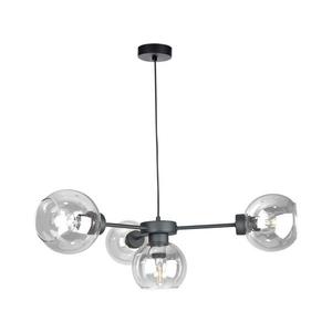 Keter Lighting Luster na lanku KALIOPE 4xE27/60W/230V čierna/číra 2920 vyobraziť