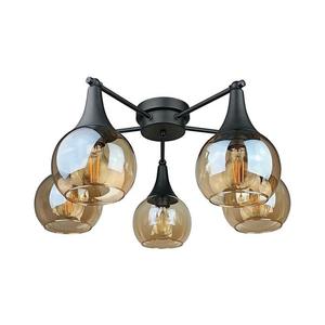 Keter Lighting Prisadený luster STAR 5xE27/60W/230V čierna/dymová béžová 2845 vyobraziť