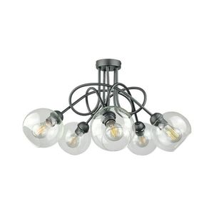 Keter Lighting Prisadený luster EVIE 5xE27/60W/230V antracit/číra 2805 vyobraziť