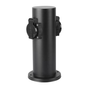 Brilagi - Vonkajší zásuvkový stĺpik PILLAR 2Z SCHUKO 230V IP44 čierna BRI186 vyobraziť