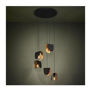 Eglo 390183 - Luster na lanku SERENARA 5xE27/40W/230V čierna/zlatá 390183 vyobraziť