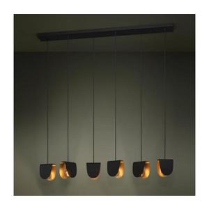 Eglo 390184 - Luster na lanku SERENARA 6xE27/40W/230V čierna/zlatá 390184 vyobraziť