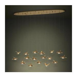 Eglo 390399 - LED Stmievateľný luster na lanku PARATEBUENO 17xLED/3W/230V zlatá 390399 vyobraziť