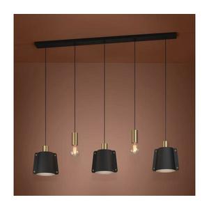 Eglo 390115 - Luster na lanku MAJAGUA 5xE27/40W/230V čierna/zlatá 390115 vyobraziť