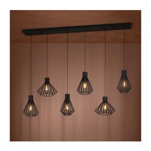 Eglo 390126 - Luster na lanku BASIDANO 6xE27/40W/230V čierna 390126 vyobraziť