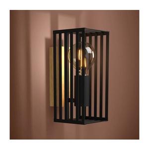 Eglo 390165 - Nástenné svietidlo CIDRAZ 1xE27/40W/230V čierna/hnedá 390165 vyobraziť